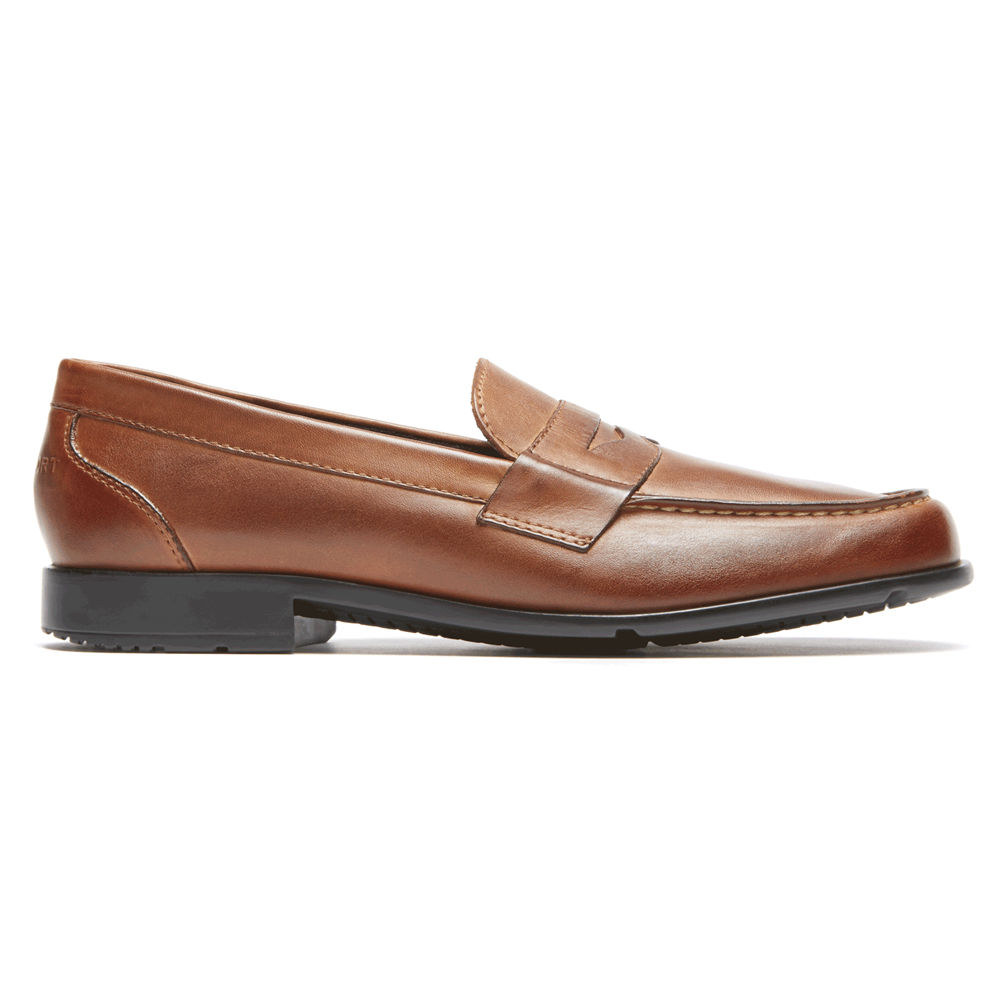 Rockport Mens Classic Penny - Loafers Brown - NTD620483